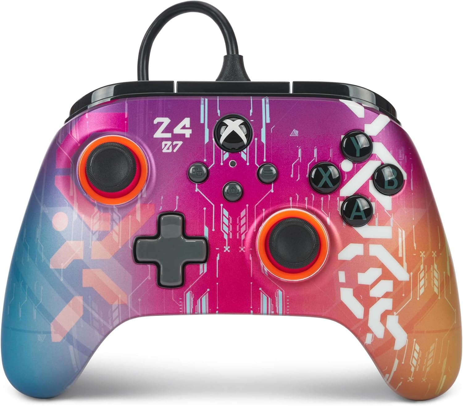 Powera Symmetric Wired Controller for Xbox Series X|S - Blue, Officially Licensed, Inline Thumbstick Layout, Windows 10/11 Compatible, Dual Rumble Motors, Impulse Triggers, 3.5 Mm Audio Jack