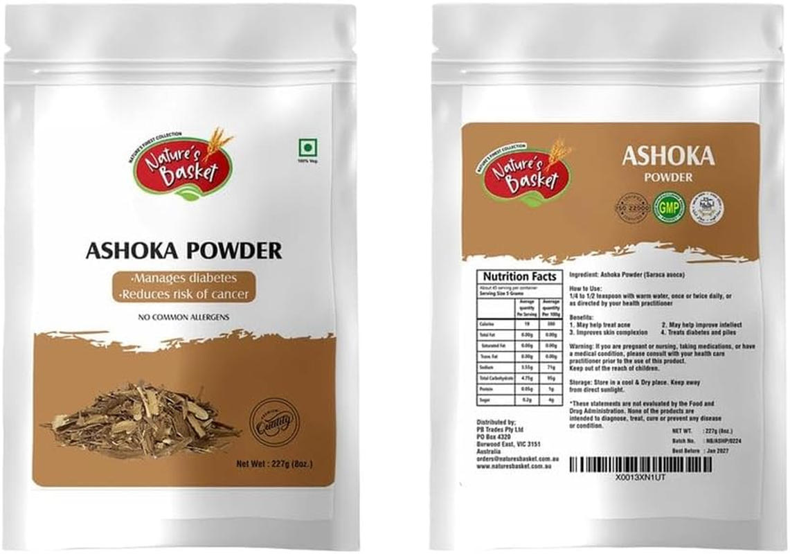Nature'S Basket Ashoka (Saraca Asoca) Powder 227G image number 2