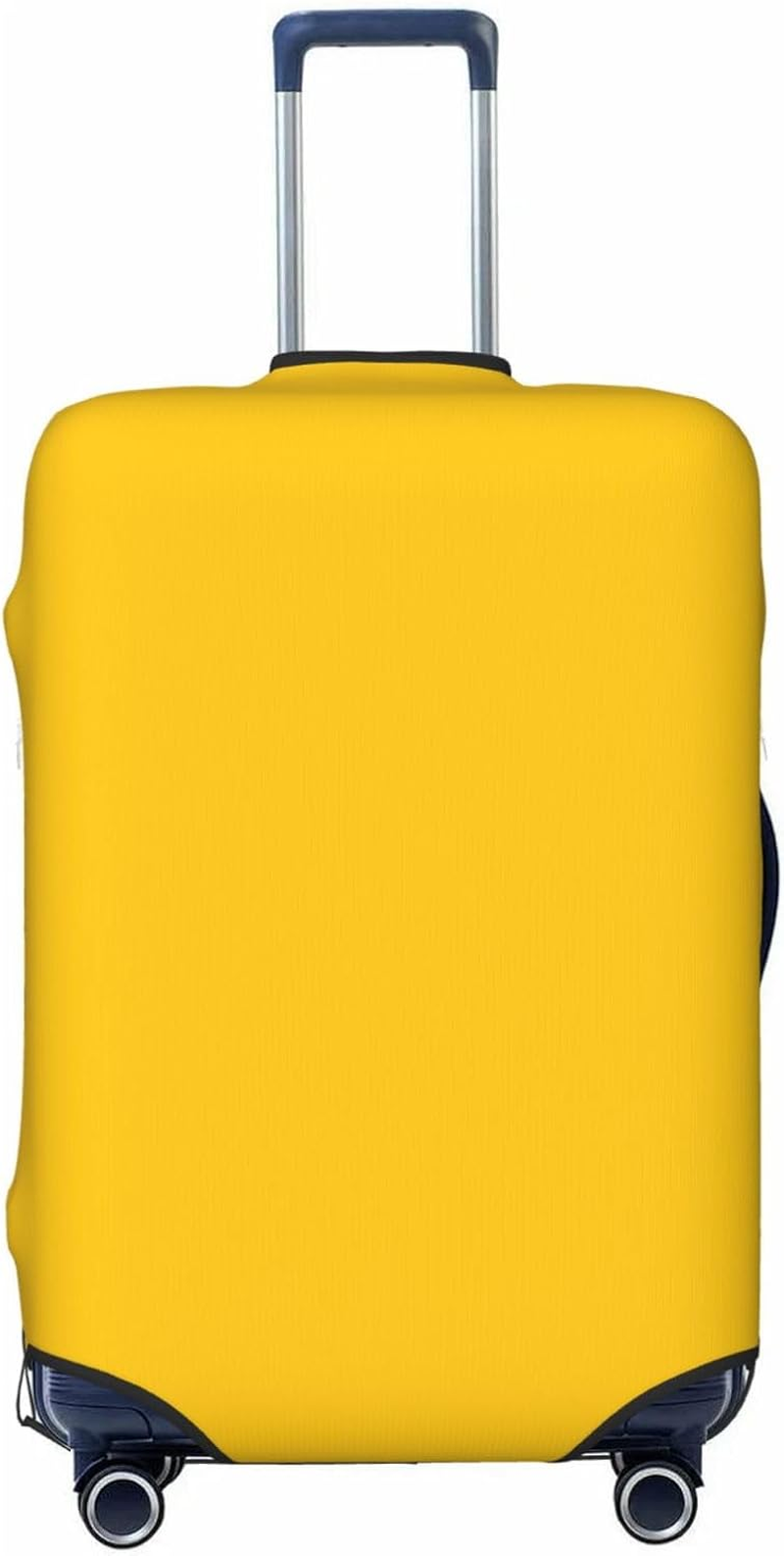 FJWSLCH Milk Duck Yellow Luggage Cover for Suitcase TSA Approved Elastic Suitcase Cover Anti-Scratch Travel Luggage Protector Cover Washable Trolley Case Cover Fit 18-32 Inch Luggage, Black, Small image number 2
