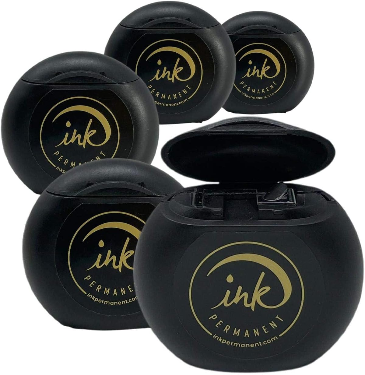 5 Pack Pre-Inked Premium Eyebrow Mapping String by Ink Permanent 125 M - 410 Ft Mapping Thread for Eyebrow Shaping for Microblading, PMU and Henna Procedures 25M Each (White)