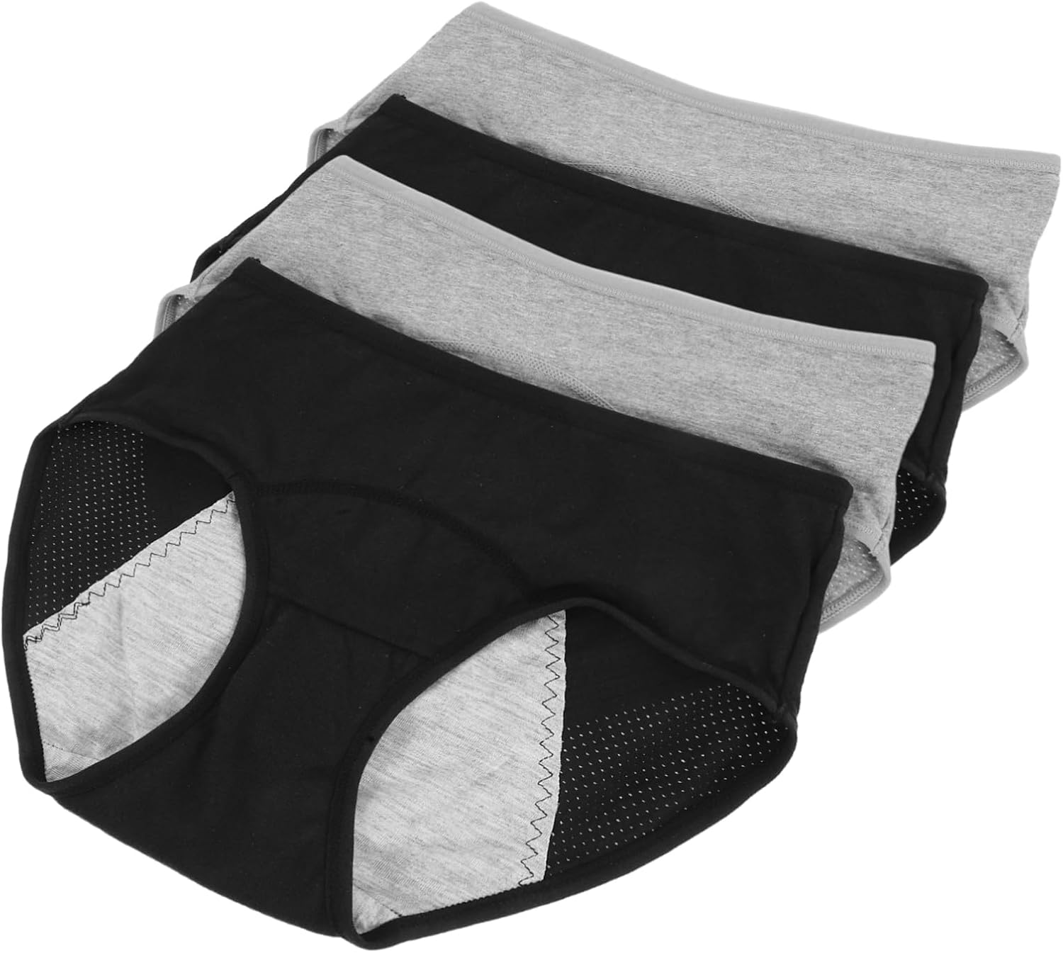 Leak Period Underwear for Women Soft Cotton Breathable Briefs Comfortable Hipster Style Leak Resistant Protection for Heavy Flow Days