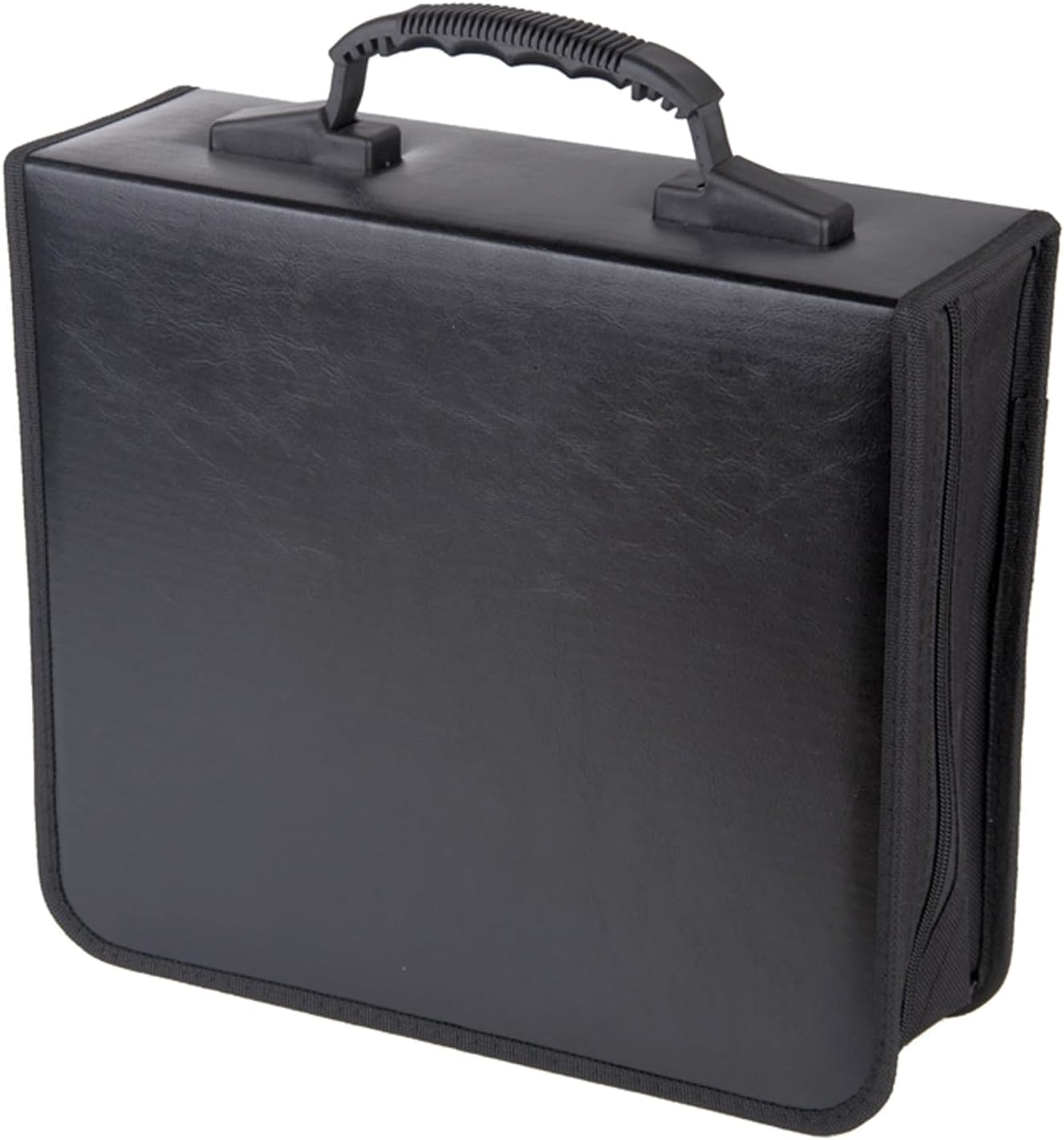 12.4 &times; 11 &times; 4.5Inch CD Case DVD Case Storage Holder 400 Capacity, Media Binder, CD Wallet, Disc Booklet(Black) image number 1