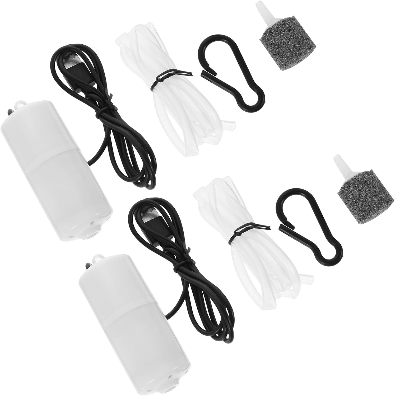 TIDTALEO 2 Sets USB Aquarium Oxygen Pump Quiet Plastic Aerator for Fish Tanks Portable Small Air Bubbler for Home and Office Fish Tanks Lightweight Design Random Color image number 3