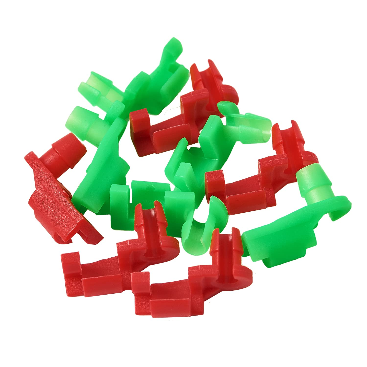 (5 Pair) 1999-2007 Chevy Silverado GMC Sierra Tailgate Handle Rod Clip Left & Right Rod Retainer Clips - OEM#: 88981030, 88981031