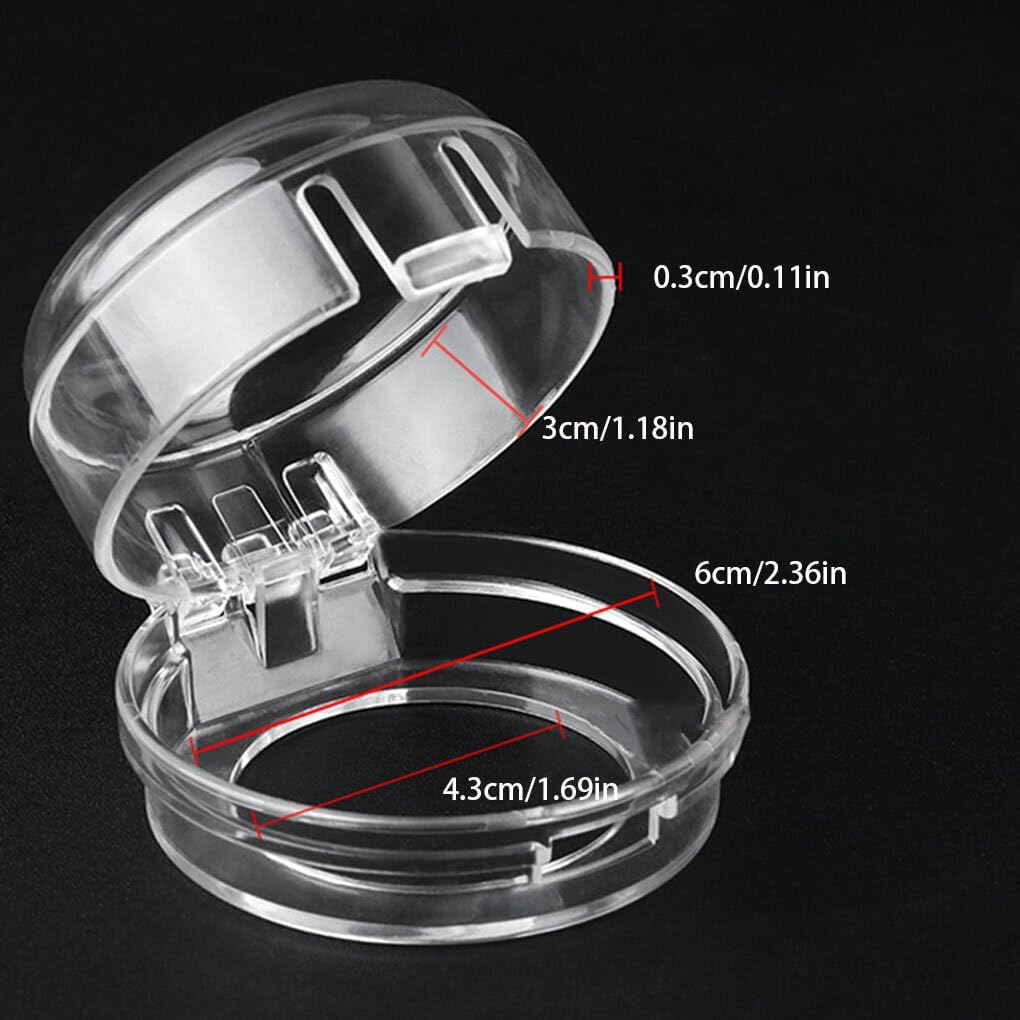 IOIUSKKU 6Pcs/Set Universal Fit Kitchen Stove Button Covers Childproof Easy to Clean Kitchen Oven Stove Button Cover, Gloss Black - Gloss Black image number 4