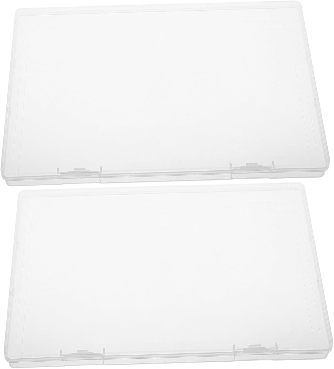 Birth Certificate Organizer Box A5 Plastic Document Storage Container Lid for Photos and Important Papers 2Pcs Set Small Keepsake Holder for Home and Office image number 4