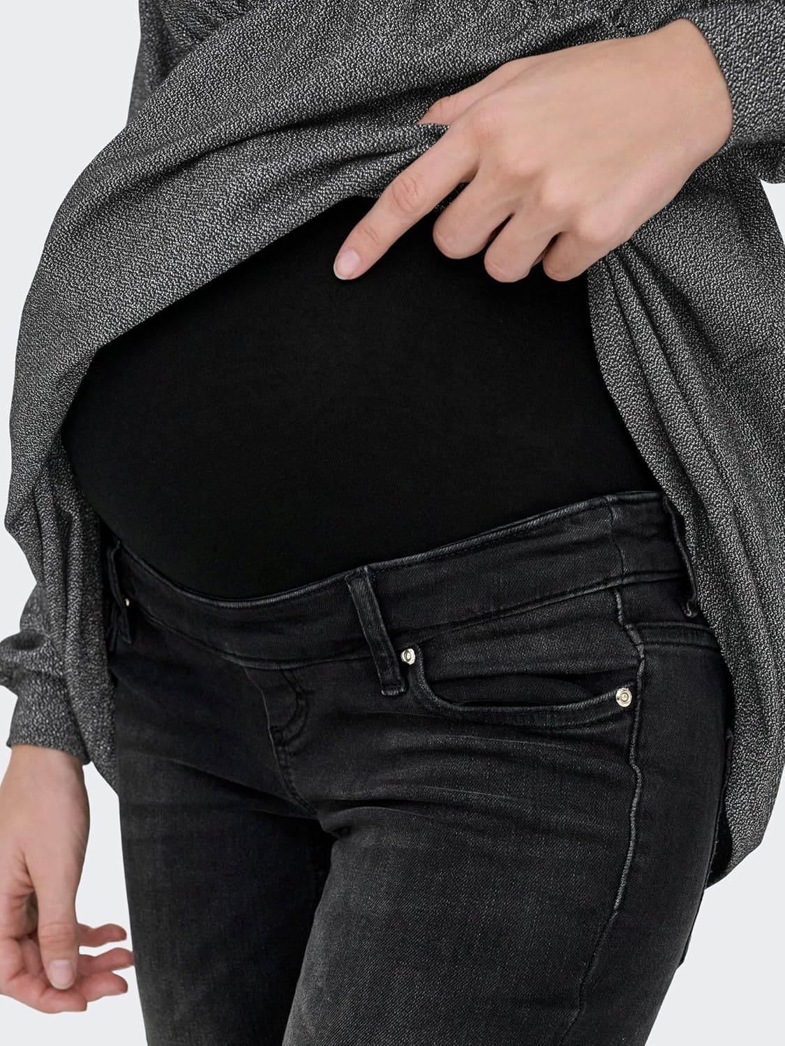 ONLY Female Flared Fit Jeans Olmblush Medium Waist Flared Jeans image number 3