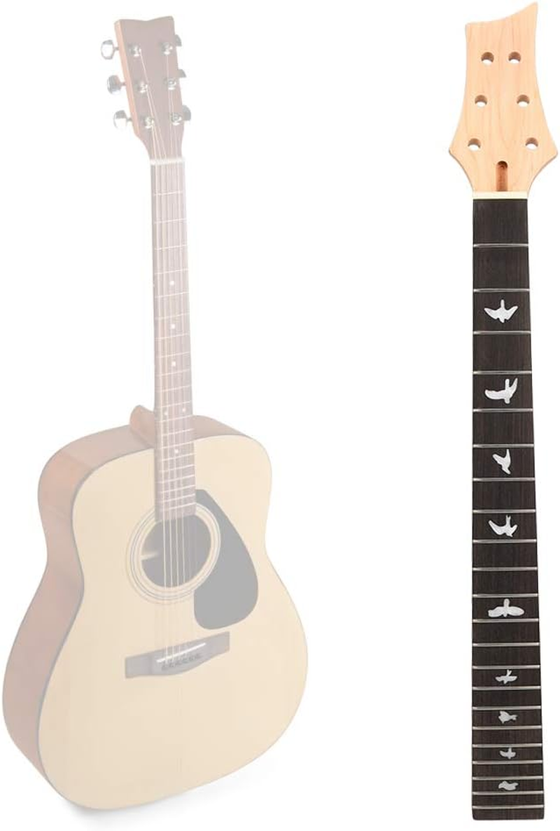 Professional Guitar Replacement Parts, Solid Wood Electric Guitar Neck, Black Wood Fingerboard, 22 Frets, 6 Strings, H-S-S Pickup Configuration, Fixed Bridge image number 4