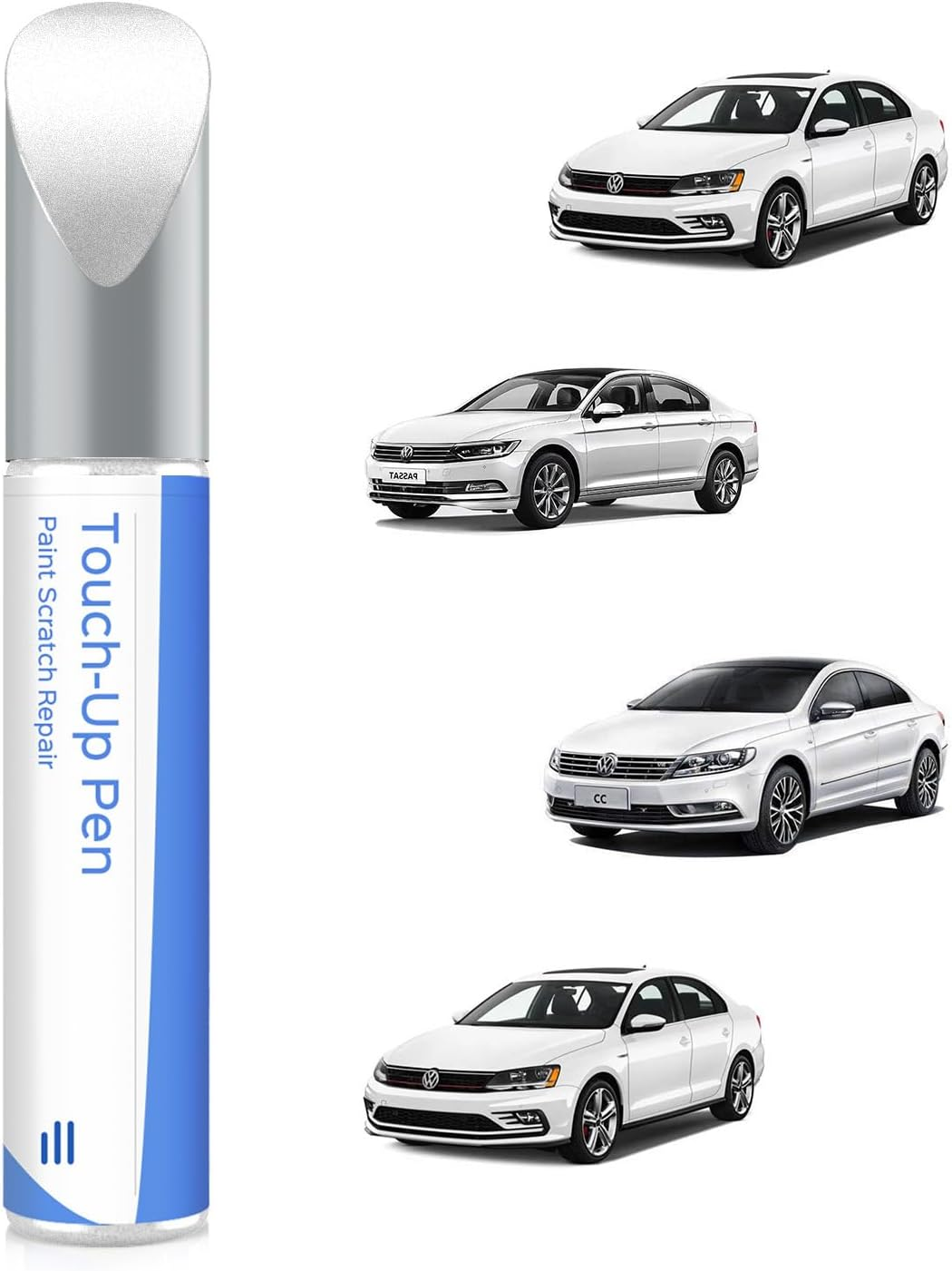 LC9A/0Q Pure White Touch up Paint Compatible with Volkswagen Exact Match Chips and Nicks Touch Up