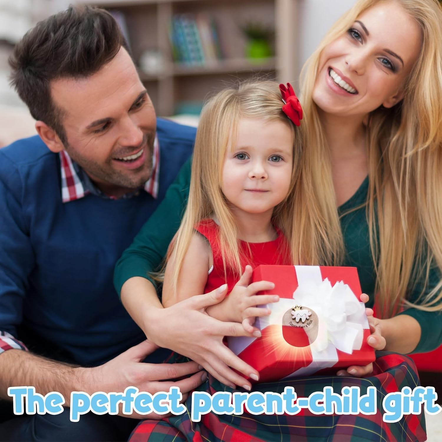 Tooth Fairy Box Tooth Box for Girls Cute Carved Wooden Box with 3D Tooth Stores Lost Teeth for Kids Souvenir Dropped Tooth Keepsake Colored Storage Box Gift (Pink Wings) image number 6