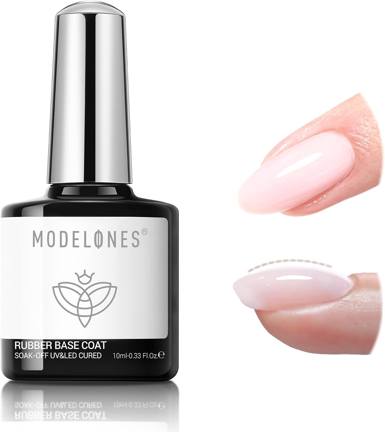 Modelones Builder Gel for Nails, Jelly Pink 6 in One Nude Rubber Base Coat Strengthen Apex Building Extension Long Lasting Protect Soak off U V Color Base Gel Manicure for Fragile Nails Art Home DIY image number 3
