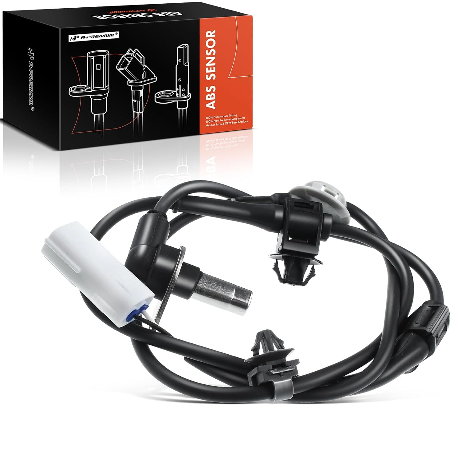 A-Premium ABS Wheel Speed Sensor Compatible with Mazda Models - CX-7 2007-2012, CX-9 2009-2010, Sport Utility - Front Left Driver Side, Replace# EG23-43-73X, EG234373X image number 5