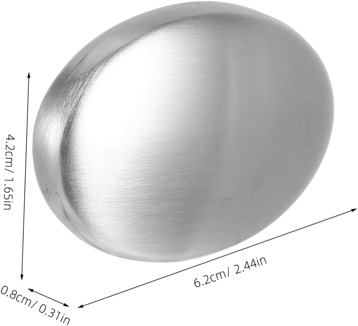 INOOMP Stainless Steel Soap Bar Odor Absorber Portable Metal Soap for Hand Cleaning Kitchen Odor Removal Reusable for Home and Travel image number 4