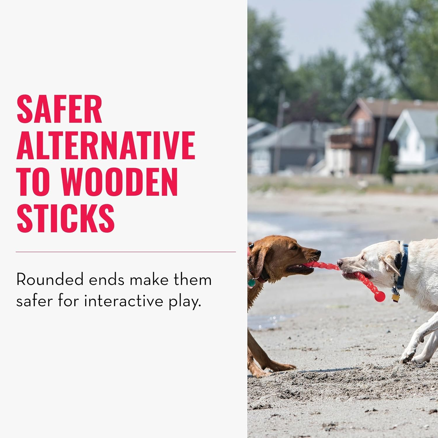 KONG - Safestix - Strong and Flexible Dog Fetch Toy with Safe, Durable Materials - for Medium Dogs image number 6