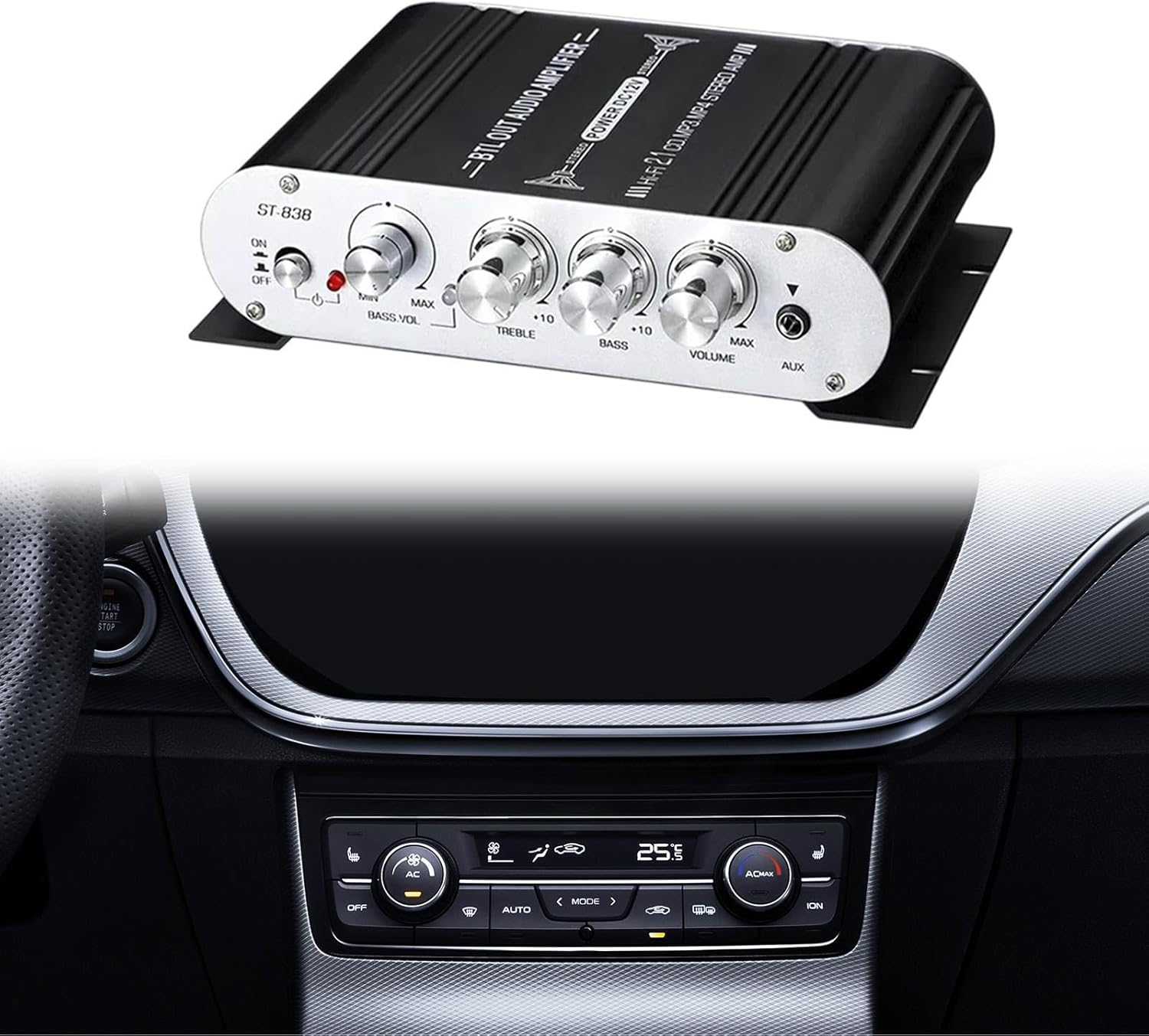 Magideal Audio Power Amplifier, 2.1 Channel Stable, for TV Home Speakers image number 4