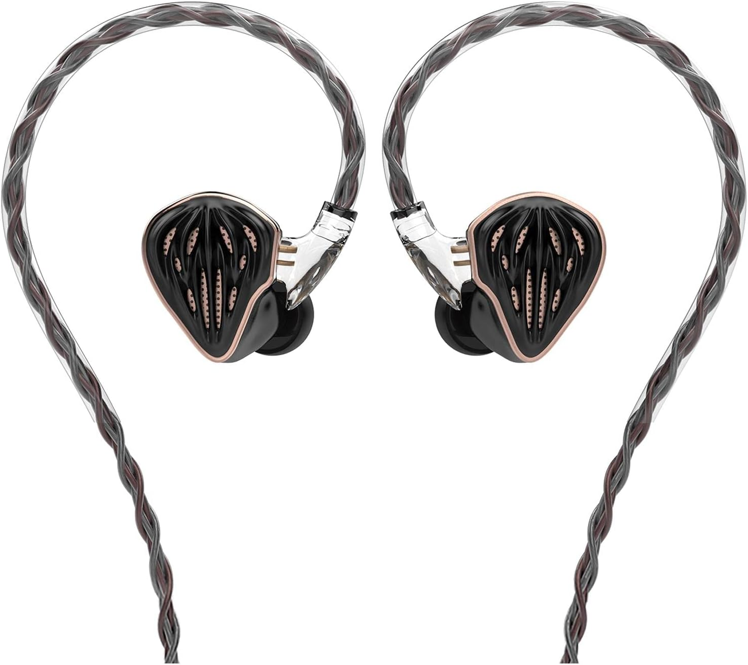 Hidizs MS5 4BA+1DD Hybrid 5 Units Hifi In-Ear Monitors Earphone, Noise Lsolation Personalized Spatial Audio, Hybrid Banlance Armature Headphones for Smartphones Computer (Black) image number 5