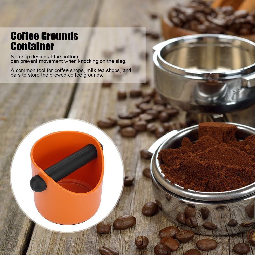 Coffee Grind Knock Box Coffee Knock Box, Mini Durable Espresso Knock Box, for Bar Milk Tea Shop(Orange) image number 4