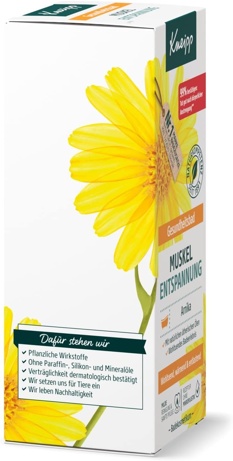Kneipp Health Bath Muscle Relaxation - Bath Oil with Valuable Extract of Arnica & Essential Oils from Cabreuva, Rosemary & Pinus Species - Invigorates & Does Well after Physical Effort - 100 Ml image number 4