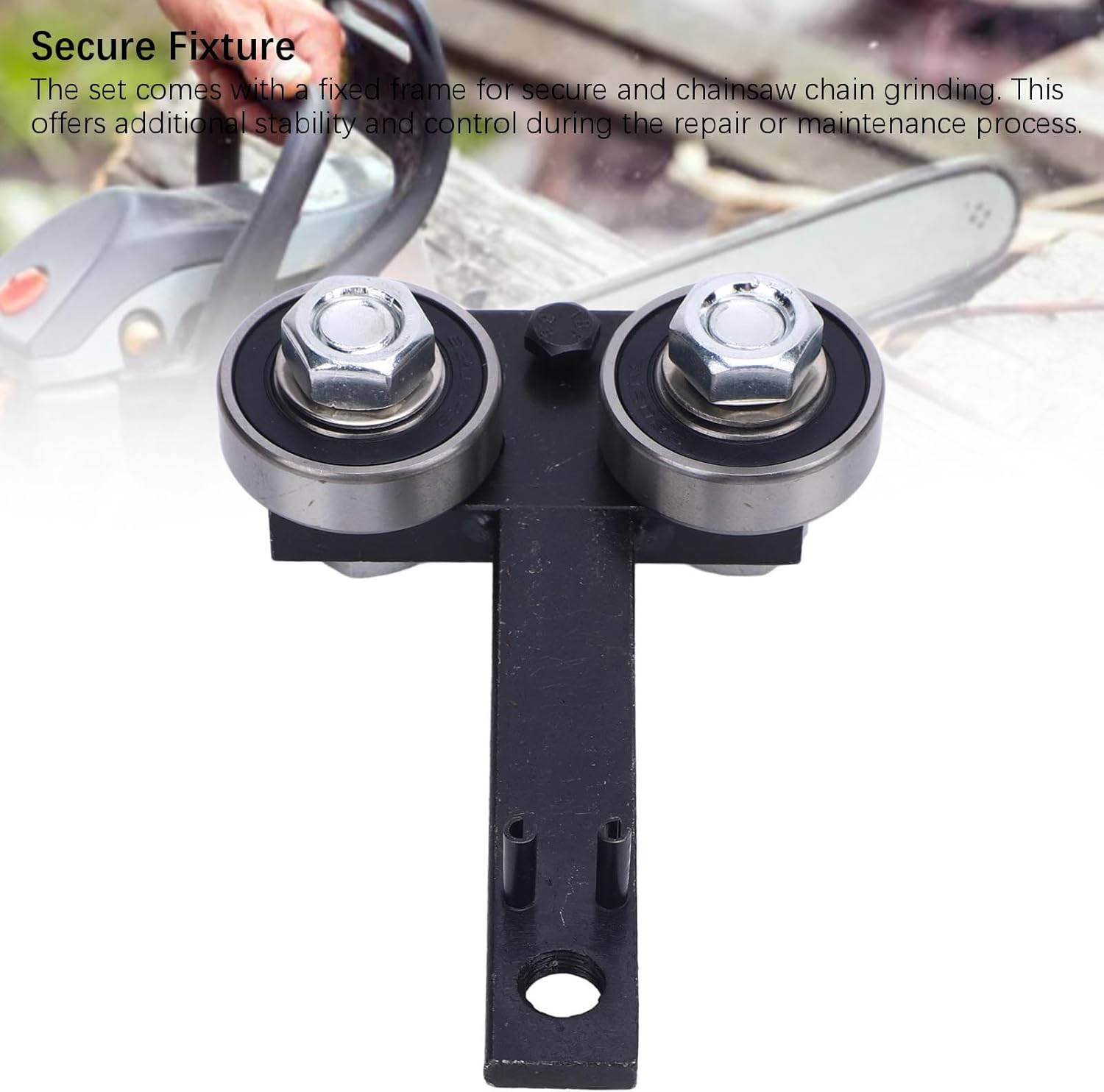 Chainsaw Bar Rail Tightening Repair Tool, Steel and Iron Bar Rail Closer Tool Adjustable, Chainsaw Bar Rail Closing Adjuster Tool for Chain Grinding, Secure and Efficient image number 5