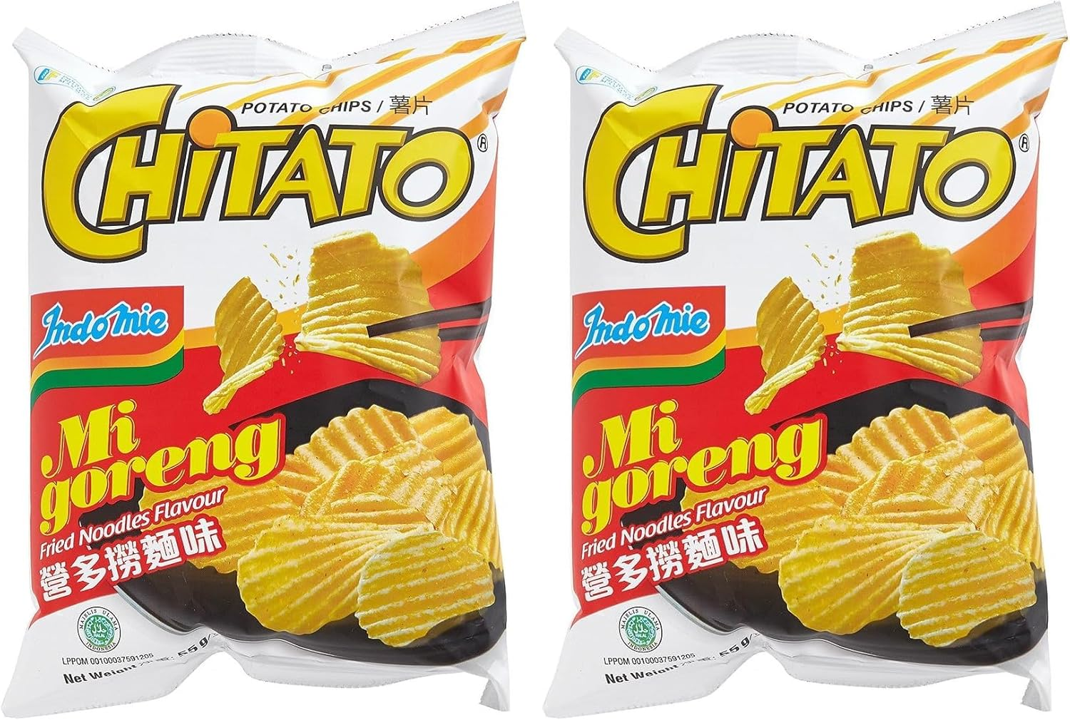 Chitato Mi Goreng Indomie Flavour Potato Chips, 55 G image number 1