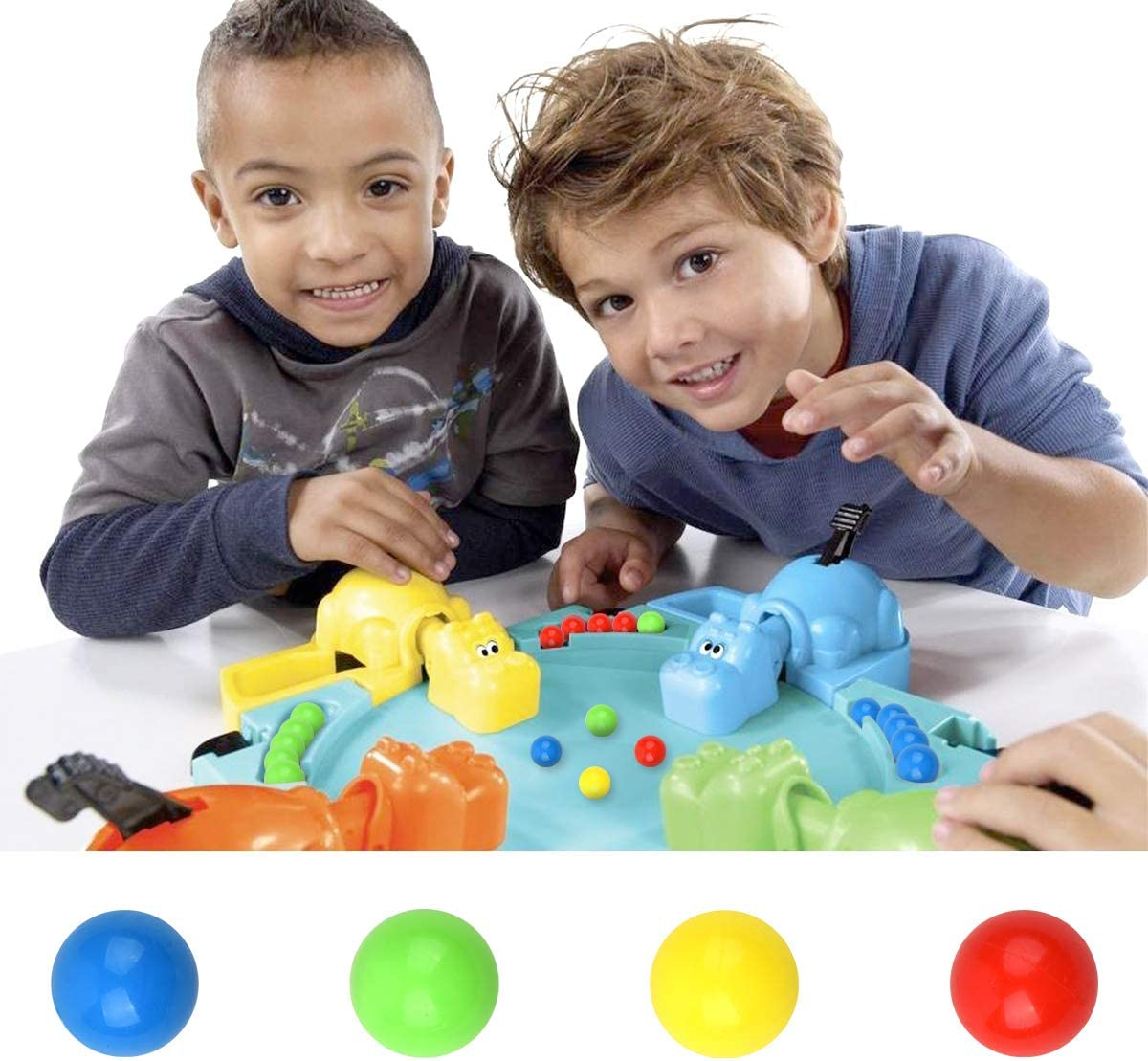 Hotusi 40Pcs Game Replacement Marbles Balls Compatible with Hungry Hungry Hippos-14Mm(4 Colors) image number 6