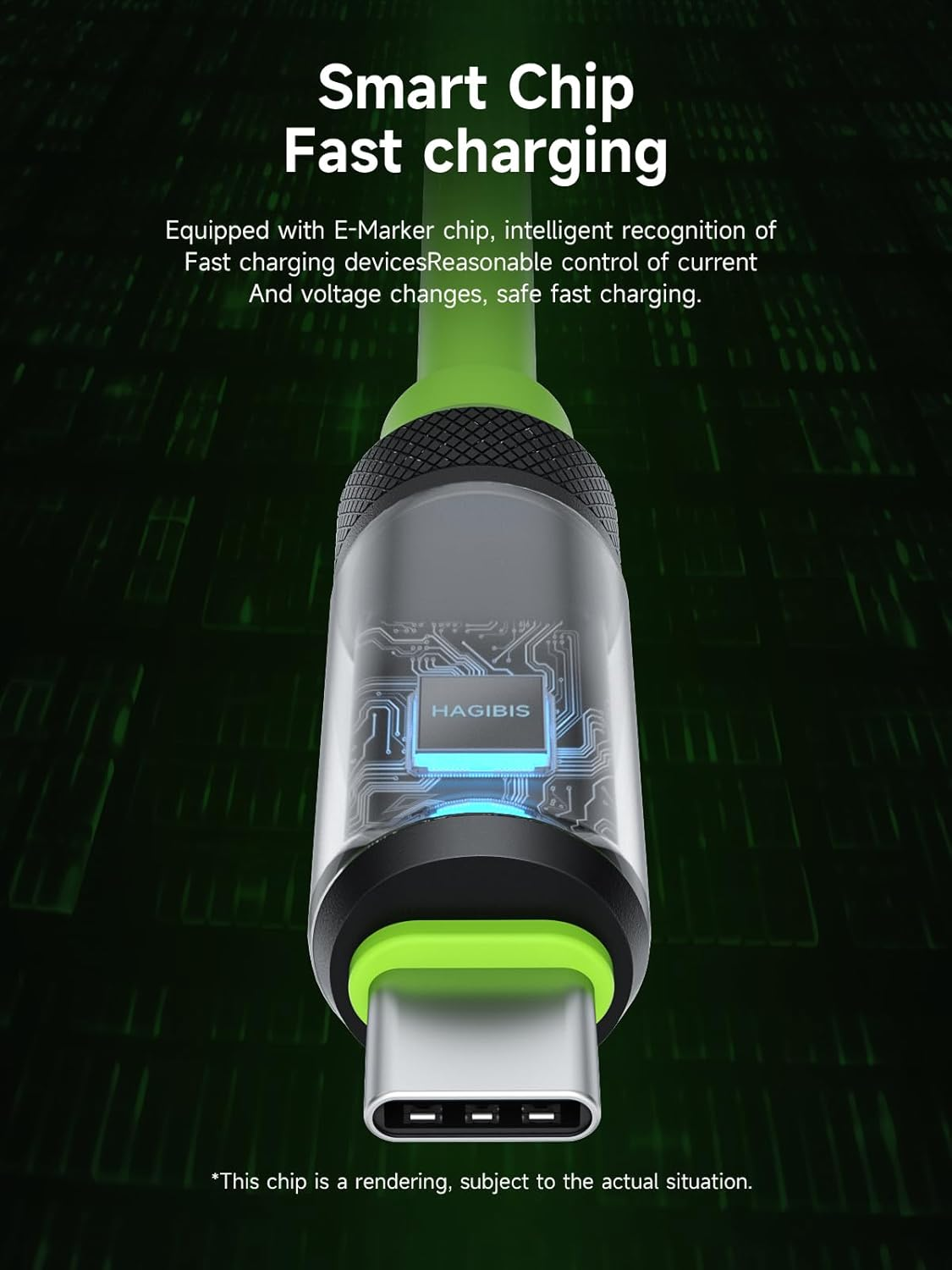 Hagibis USB 4 Cable, LED Display USB C 240W Fast Charging Cable with 8K@60Hz 40Gbps Data Transfer Thunderbolt 4/3 Video Cord for Iphone 17 16 15 Pro Max, Ipad, Macbook Pro Air image number 6