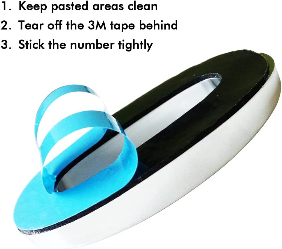 Tope 4 Inch 3D Mailbox Number, Silver Waterproof Self Adhesive 3D Number Stickers House Room Door Number for Home Apartment Cabinet Table Mailbox Outdoor Indoor Use (No.1) image number 5