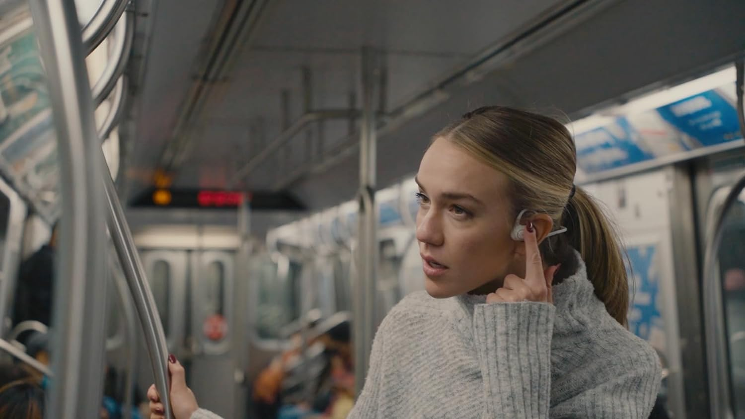 Livall LTS21 Pro - Open-Ear Headphones - Air Conduction Detachable Wireless Sport Earphones for Workouts and Running Built-In Mic for Music, Phone Call, Lightweight Safer and Comfort (Space White) image number 2