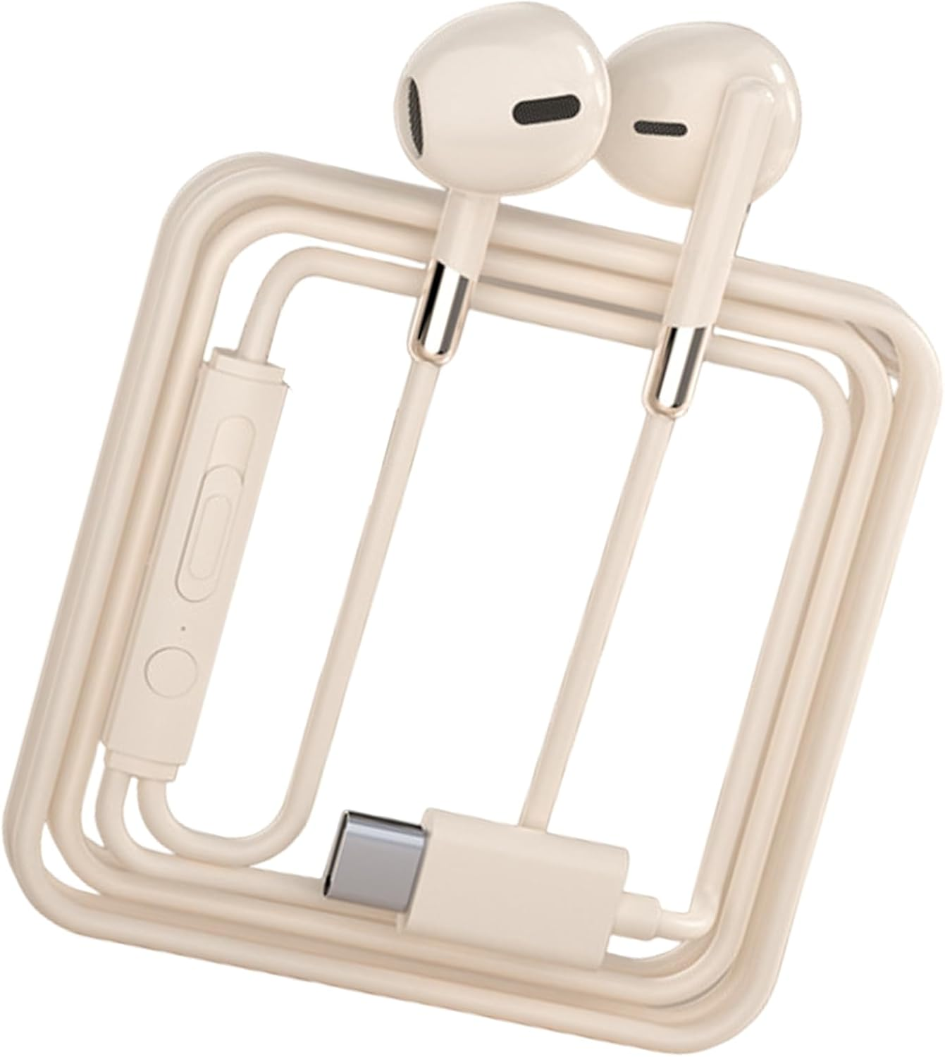 In-Ear Headphones with Built-In Mic & Cord Control, High-Fidelity Sound for Sports, Commuting, Office Use - Usb-C/3.5Mm Wired