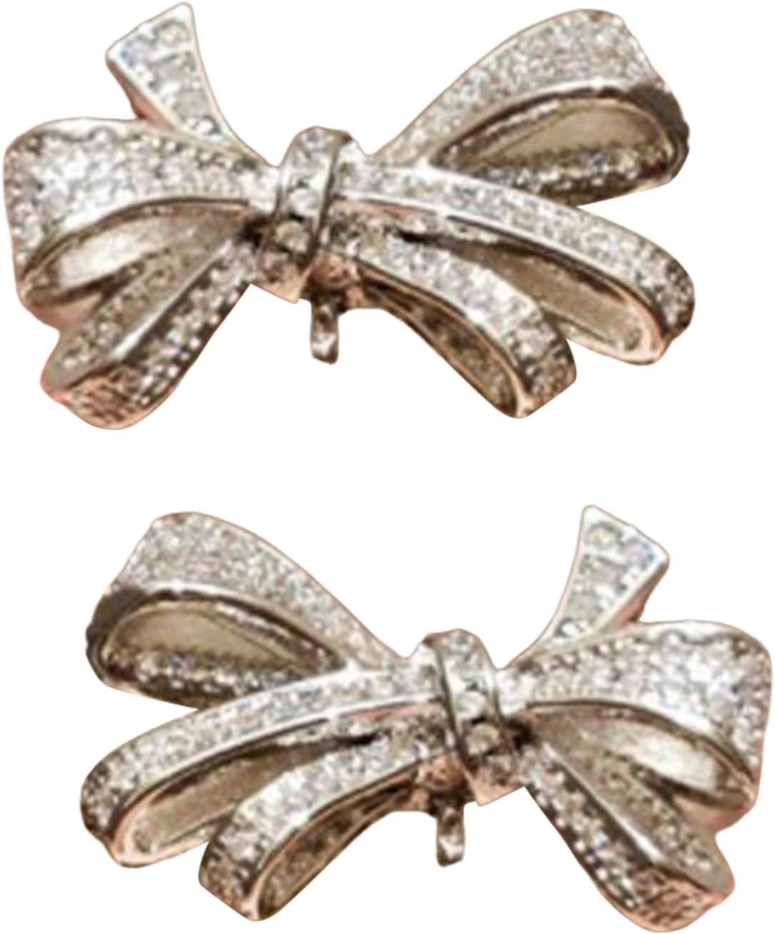 Open Ear Buds Rhinestone | Clip on Earphone Bow-Shaped Rhinestone,Open-Ear Earphone Decoration Jewelry for Traveling Friend Daughter Home