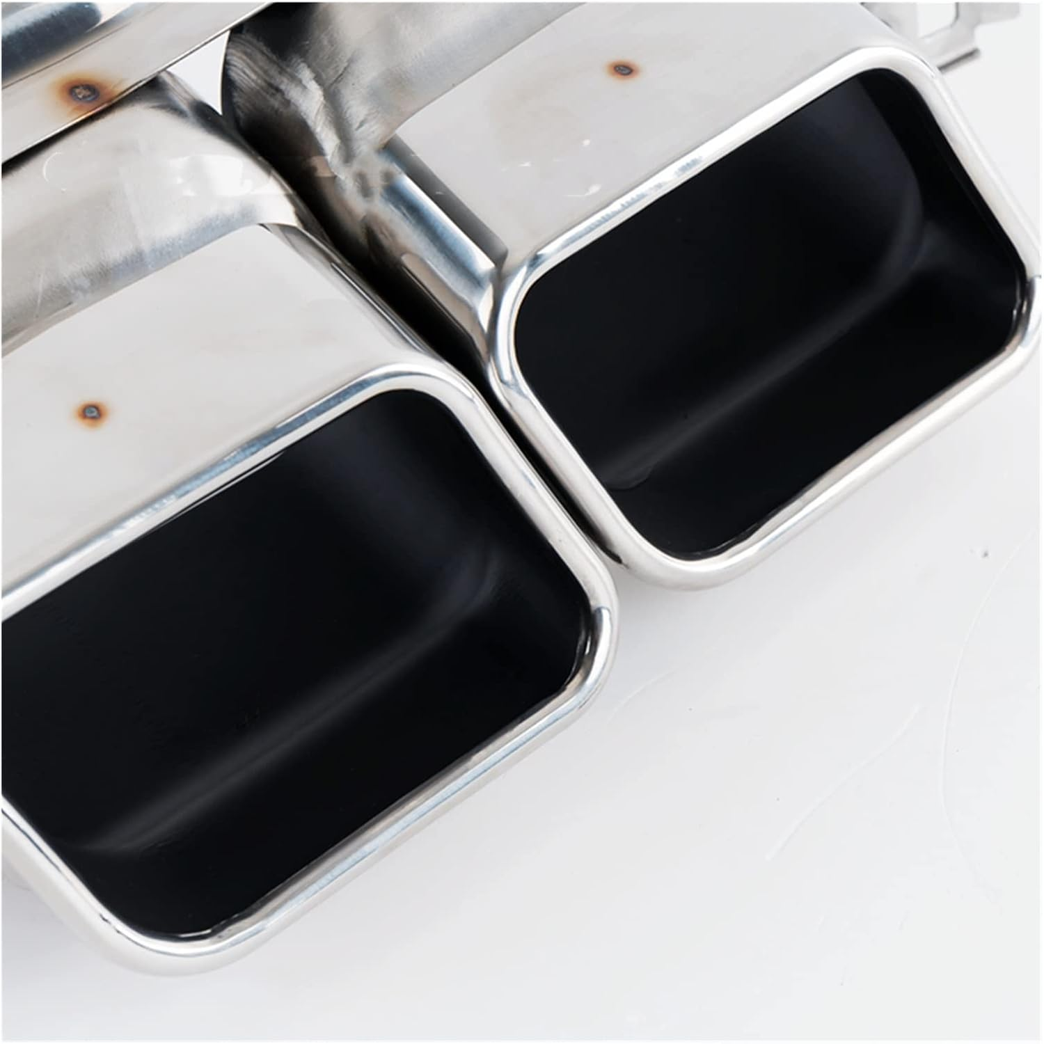 Muffler Square Style Rear Exhaust Muffler Tip Pipe Tail Air Outlet Vent Exhause Tailpipe Compatible with BMW 7S F02 to 760 304 2010-2015 image number 1