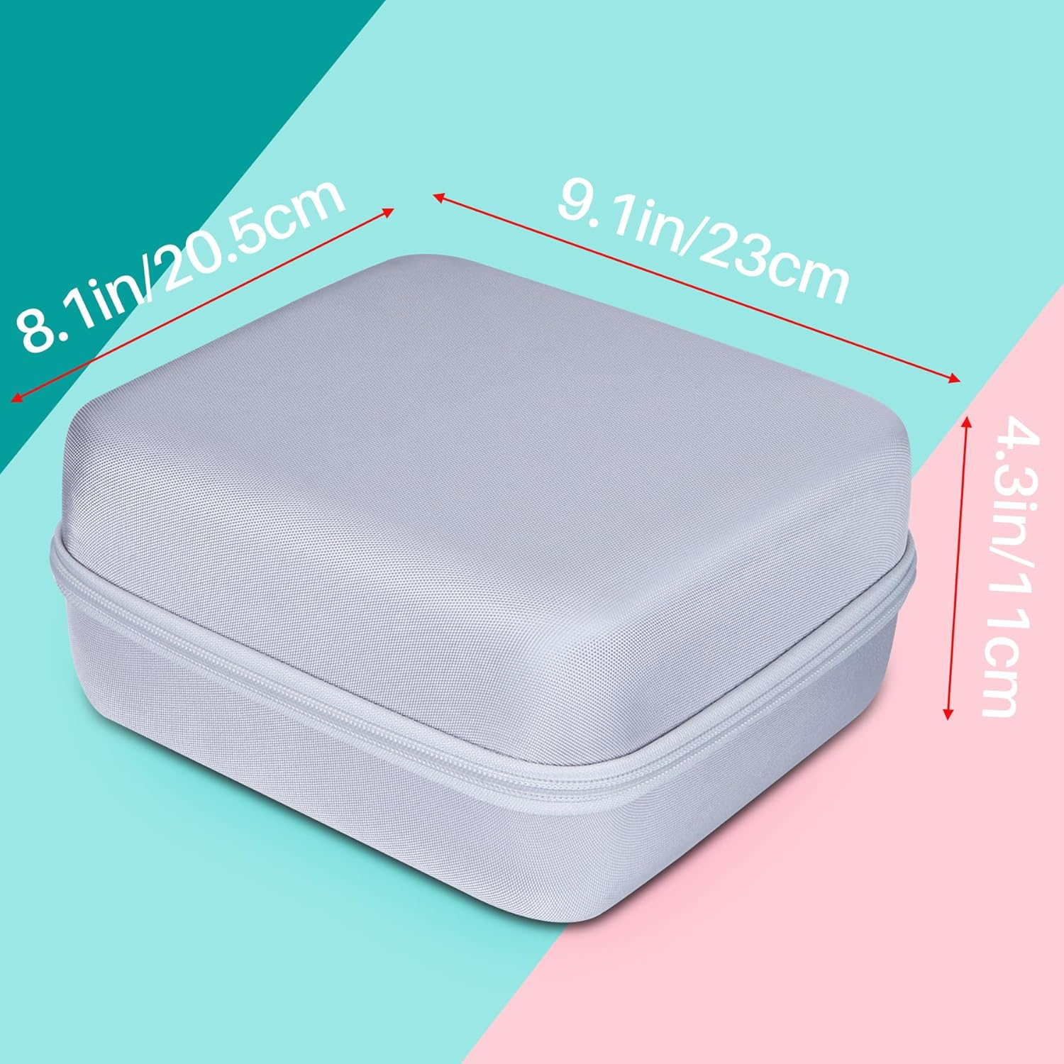 Lebakort Hard Case Compatible with Canon SELPHY CP1500 CP1300 CP1200 Compact Photo Printer (Off White Case) - Black Case image number 4