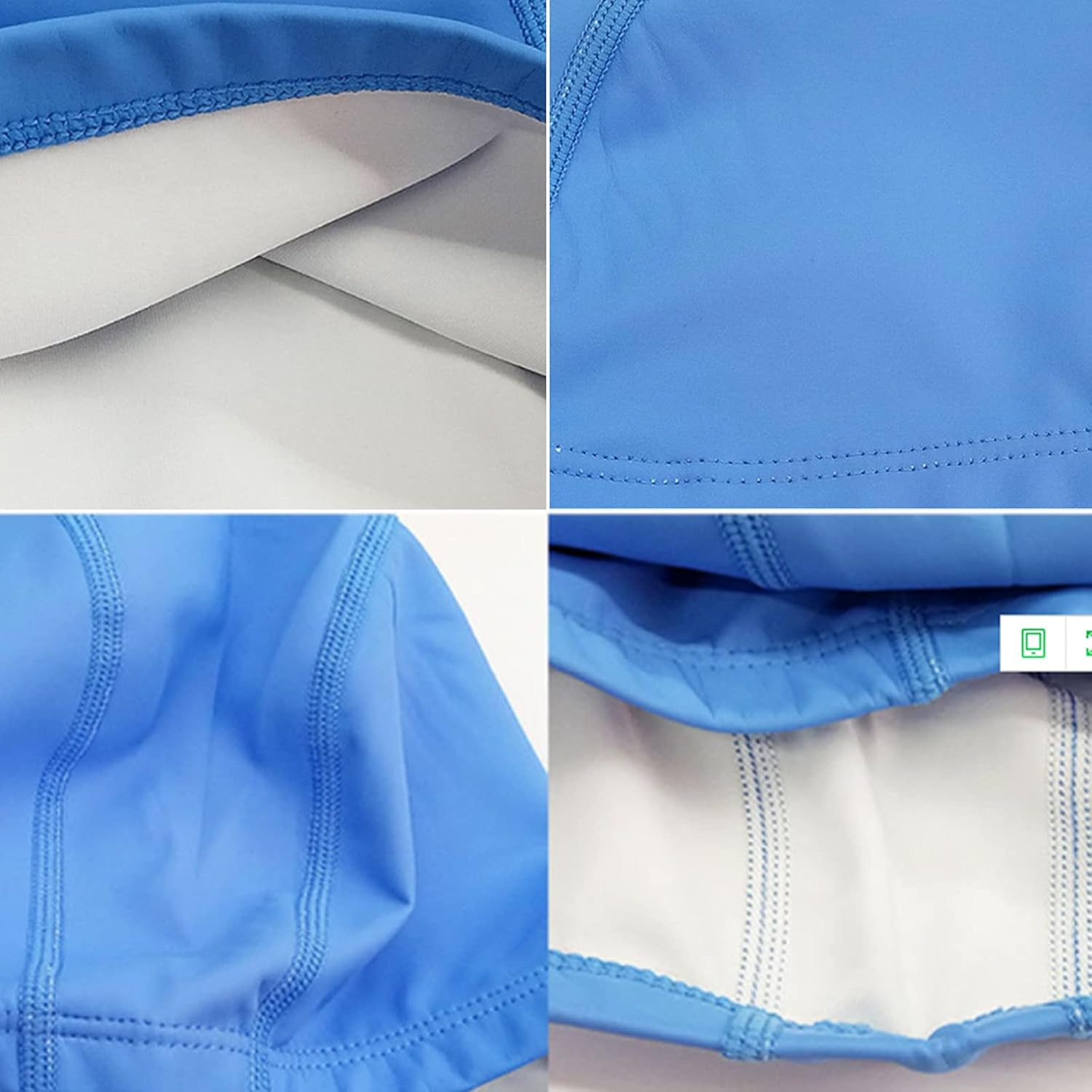 PU Waterproof Fabric Swimming Cap,Long Hair Swim Cap Shower Cap for Men Women,Set of 4 image number 4