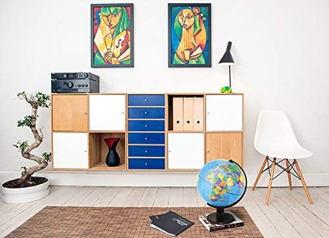 Exerz 25Cm World Globe Educational, Political Map Swivel Rotating Desk Earth Globe - Geography Learning Home School Office - Diameter 25Cm image number 6