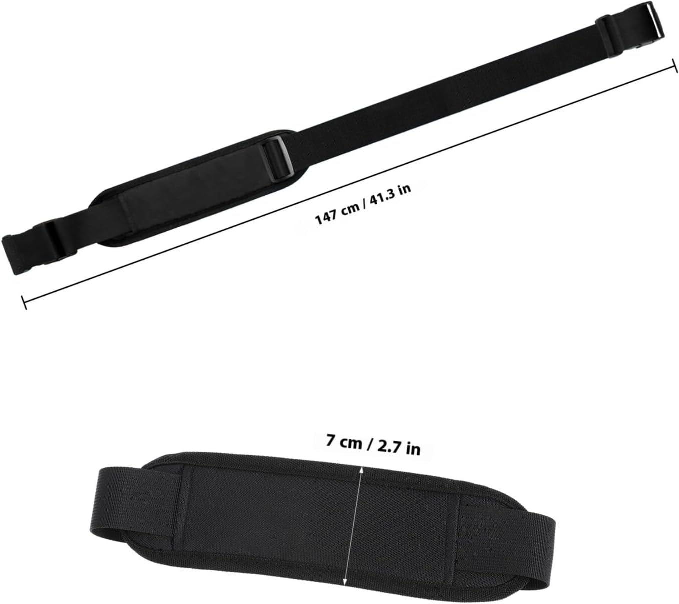 3Pcs Adjustable Carrying Straps with Cushioned Shoulder Pads for Camping Chairs Folding Bikes Yoga Mats Lightweight Beach Chair Carrier for Outdoor Hiking Picnic Backpacking image number 1