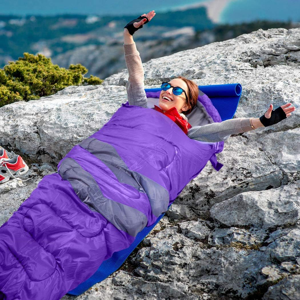 Mountview Sleeping Bag Single Bags Outdoor Camping Hiking Thermal -10℃ Tent image number 3