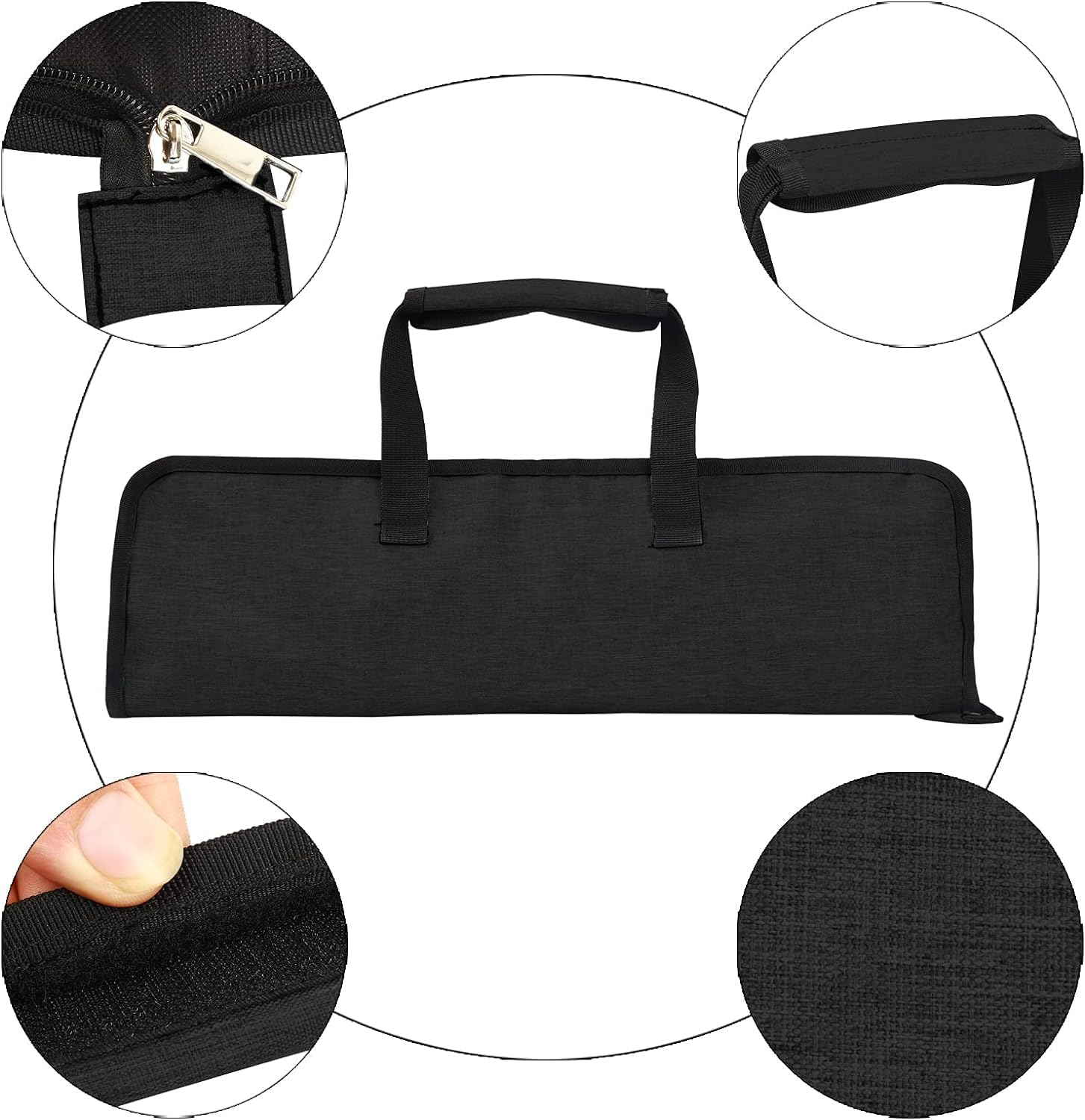 Knife Roll,Chef Knife Bag,13 Slots Knife Bags for Chefs Knife Roll Bag,Chef Bag for Knives and Kitchen Utensils,Heavy Duty Knife Case,Knife Holder Carrying Case Gifts for Men Dad Husband Boyfriend Him image number 5