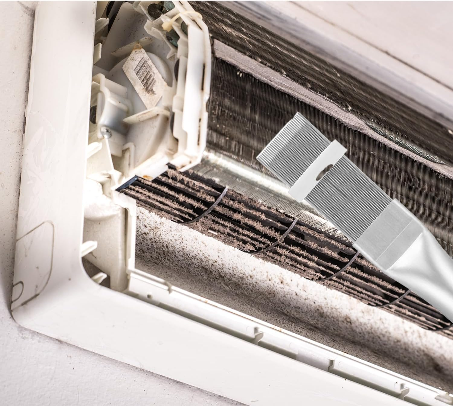 Pack of 4 Lamellar Comb, Condenser Comb Dryer, Cleaning Brush, Air Conditioning for Cleaner, Cleaning Brush Fin