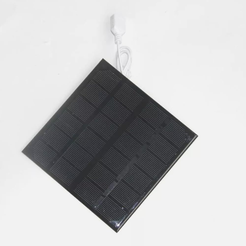 ZONADAH 3.5W 6V Solar Panel & USB Fan, Portable Solar Cooling Kit for Greenhouse, RV, Pet House, Outdoor, Camping, DIY Projects image number 3