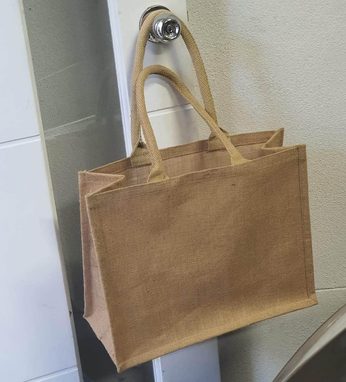 (5 Bags) Babson Best Bags Hessian Bags | Hessian Shopping Bags | Eco Friendly Jute Bags | Stylish Multipurpose Bag | Vegetables and Grocery Bag image number 3