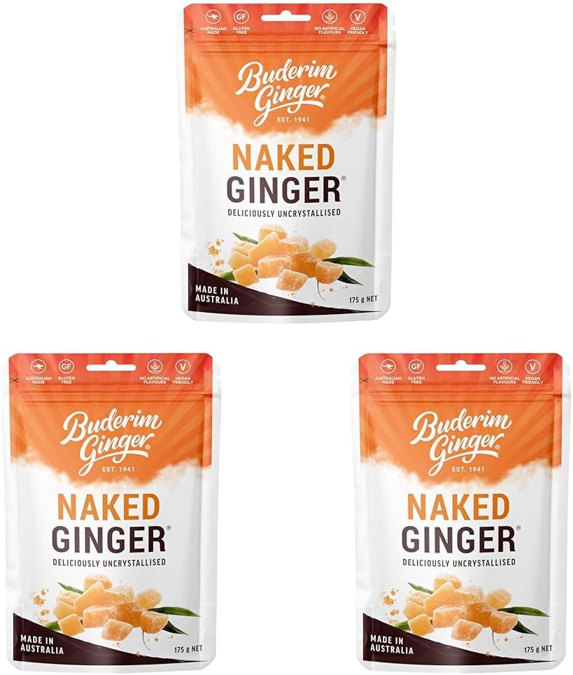 Buderim Ginger Naked Ginger G/F 175G image number 1