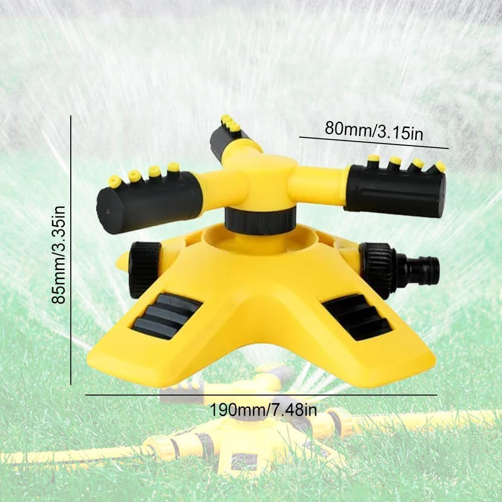 2025 Upgraded 360&deg; Adjustable Garden Sprinkler &ndash; Multi-Pattern Lawn & Yard Water Spray for Plant Irrigation, Kids Play, Pets Cooling | Durable Rotation with Customisable Range | UK Outdoor Use (1)