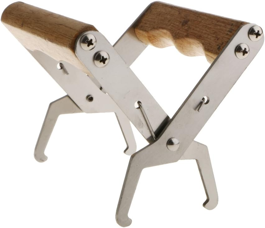 Wooden Handle Bee Hive Frame Holder Lifter Capture Grip Tool Beekeeping image number 5