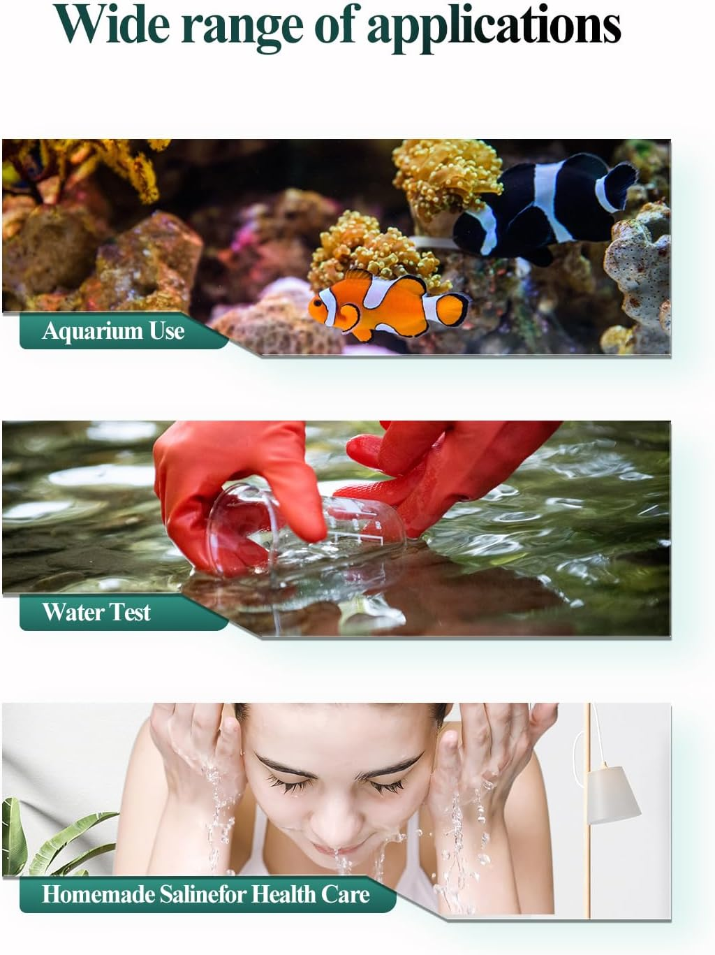 Boxtech Aquarium Marine Test, Sea Saltwater Hydrometer, Reef Ocean Hydrometer Salinity Meter for Pool Aquarium Water Salinity Specific Gravity Test image number 3