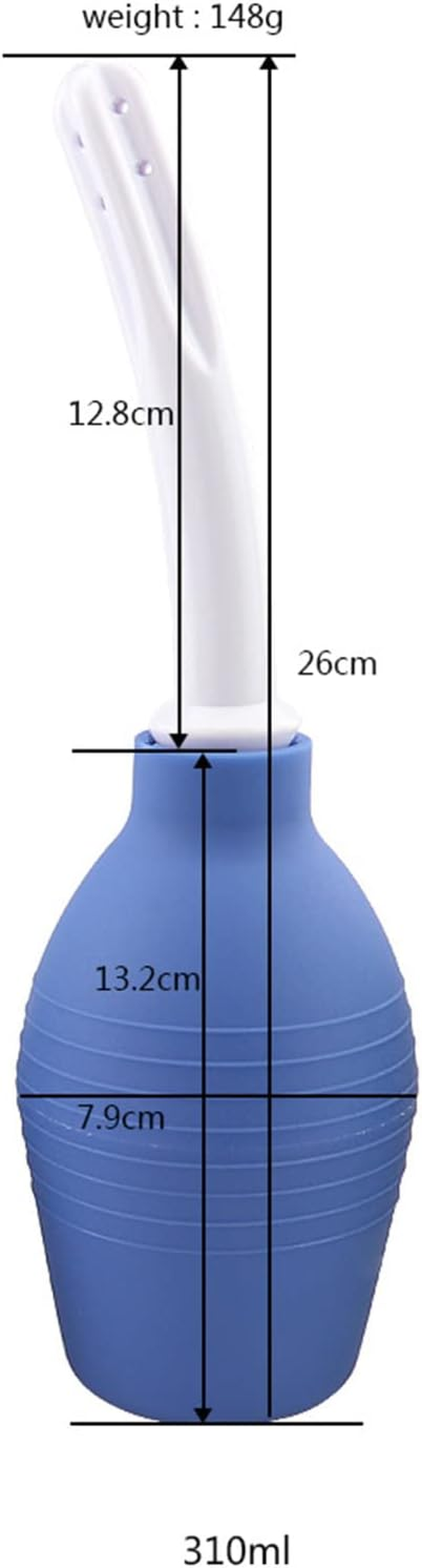Douche Enema Bulb Vaginal Douche Enema Cleaner for Women&rsquo;S or Man&rsquo;S Health -For Water or Coffee Colon Cleansing, Detox and Constipation (Blue, 10.4 Ounce) image number 5