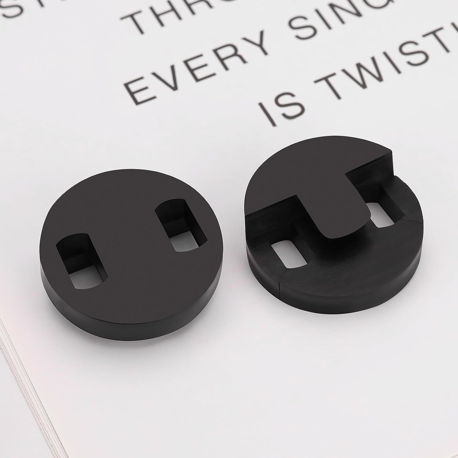 Emsea 2PCS Cello Mute round Rubber Cello Bass Mute Cello Practice Mute Musical Instruments Accessory for Homes Apartments Black image number 5