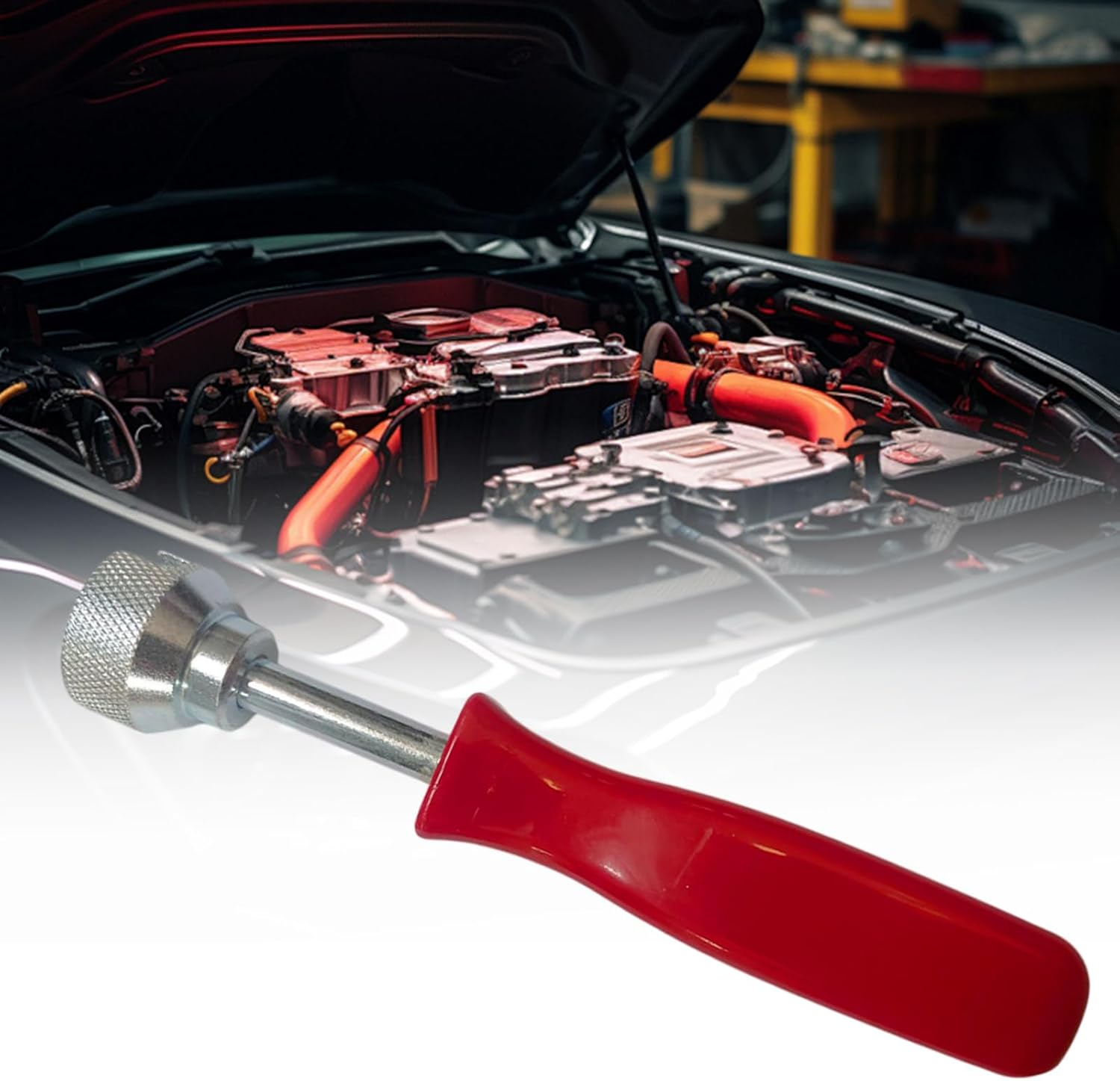 Brake Spring Compressor Tool - Brake Shoe Spring Tool | Car Drum Brake Repair Install Tool | Hold down Brake Spring Washer Tool | Steel Versatile Brake Drum Tool with Ergonomic Handle