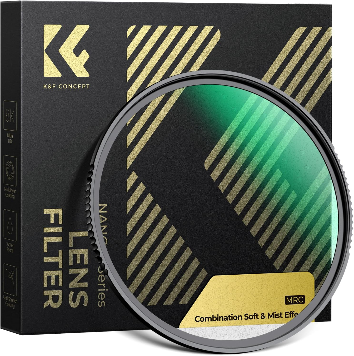 K&F CONCEPT 52Mm Combination Soft & Mist 1/4 Lens Filter 28 Multi-Layer Coating Waterproof Scratch Resistant Cinematic Effect Filter for Vlog/Portrait Photography (Nano-X) image number 5