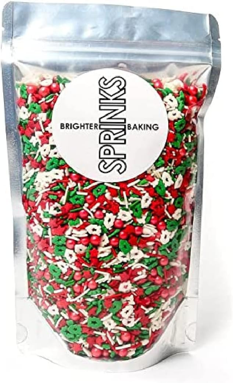 Sprinks Oh Holiday Tree Sprinkles 500G | Multicolour Edible for All Occasions | Cake Decorating Baking Decorations | Cake Decorations for Cakes