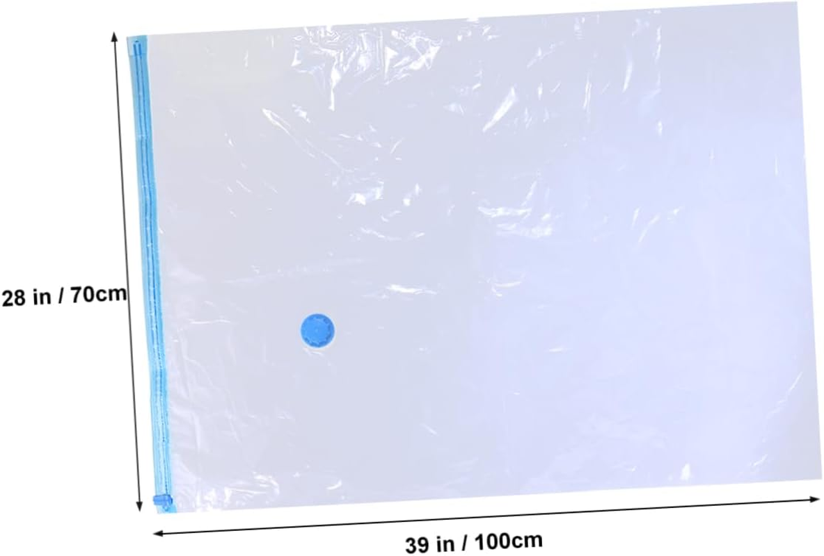 SOESFOUFU Travel Vacuum Storage Bags Space Saving Compression Bags for Clothes Quilt Bedding Pillows Blankets Reusable